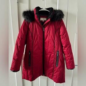 Liz Claiborne Fur Trimmed Puffer Jacket